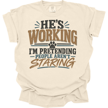 Funny Service Dog Shirt, Service Dog Handler Gift, Working Dog Humor Tee