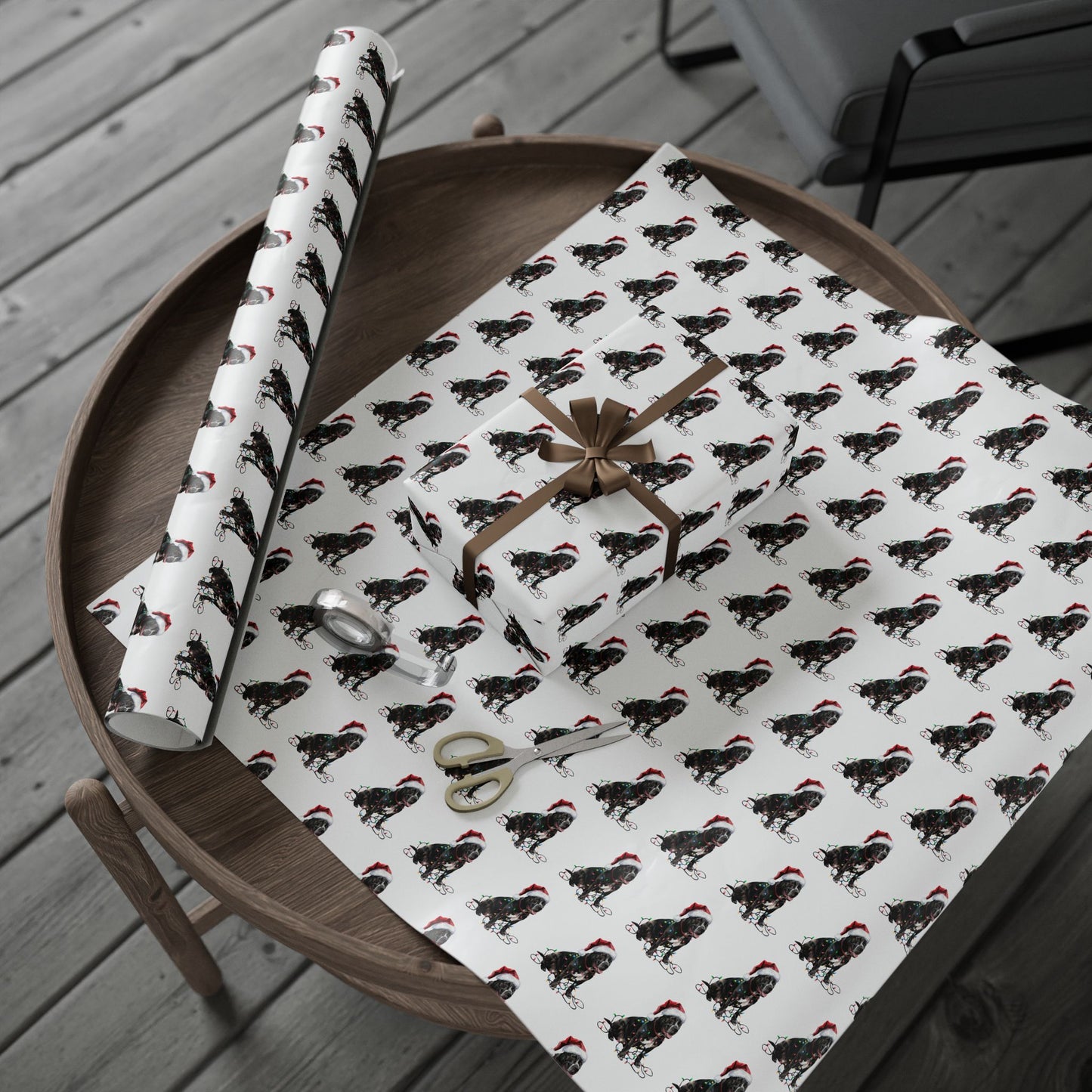 Cane Corso Christmas Lights Wrapping Paper