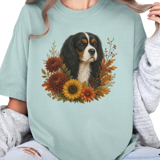 Tri Color Cavalier Autumn Floral Shirt