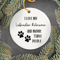 Load image into Gallery viewer, Labrador Retriever Ornament, Dog Lover Gift, Pet Ornament, Pet Lover Gift, Puppy Love Gift, Animal Lover Gift
