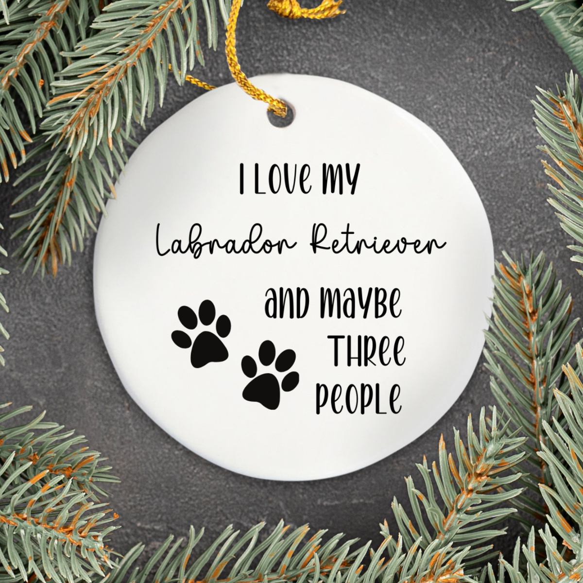 Labrador Retriever Ornament, Dog Lover Gift, Pet Ornament, Pet Lover Gift, Puppy Love Gift, Animal Lover Gift