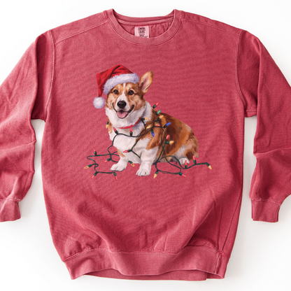 Corgi Christmas Lights Sweatshirt