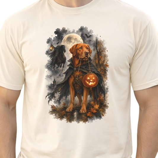 Fox Red Lab Headless Horseman Inspired Halloween Comfort Colors Shirt