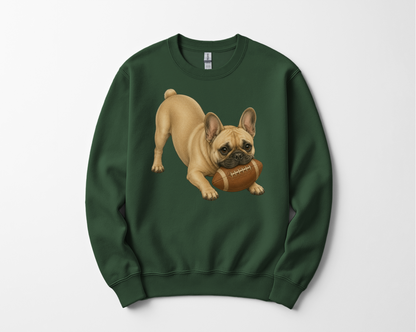 French Bulldog Football Sweatshirt