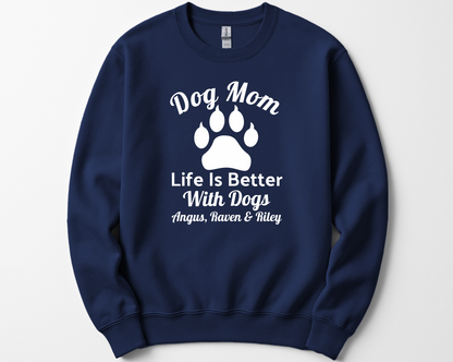 Personalized Life is Better With Dogs Shirt