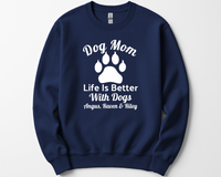 Load image into Gallery viewer, Personalized Life is Better With Dogs Shirt
