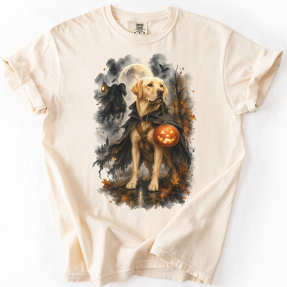Yellow Lab Headless Horseman Inspired Halloween Comfort Colors Shirt