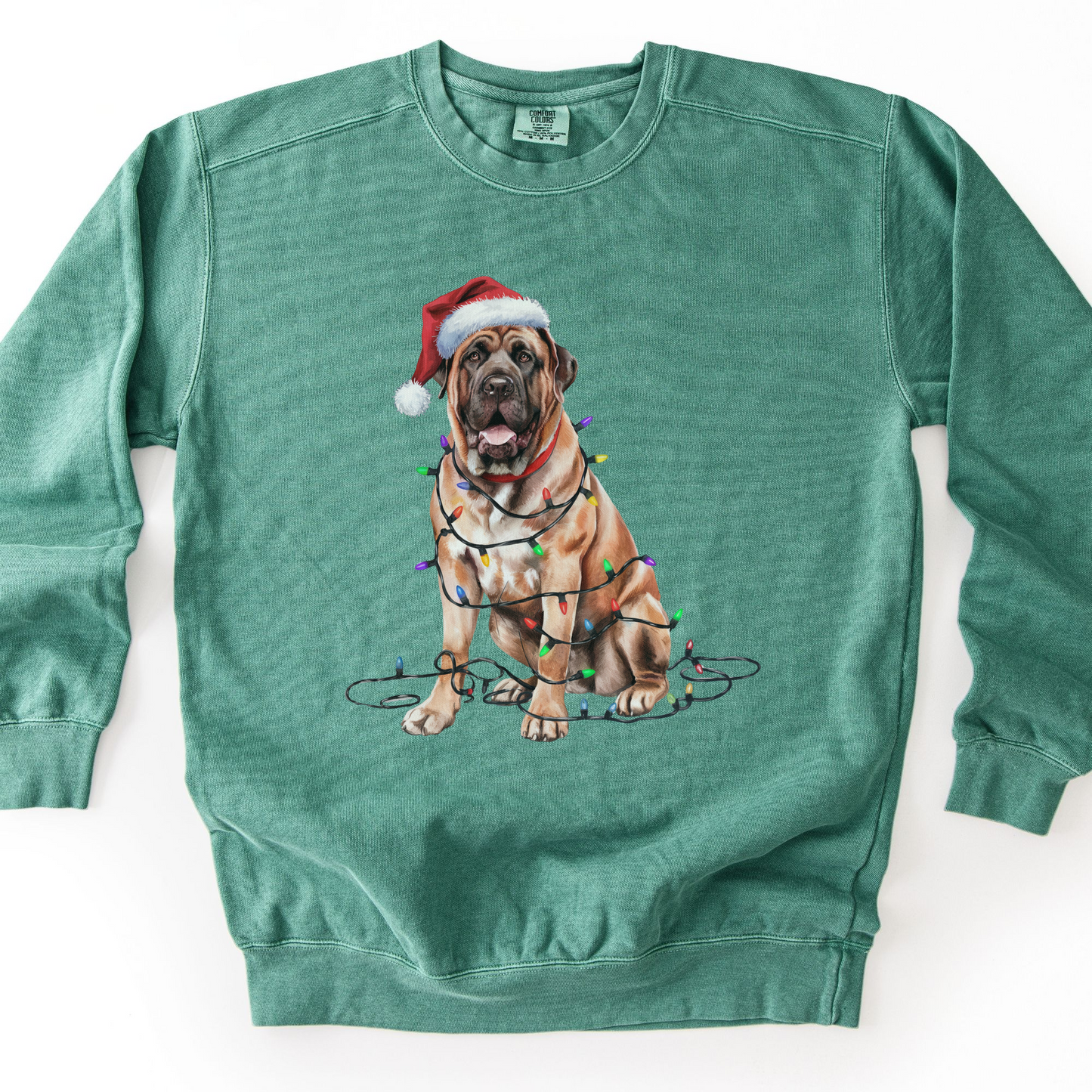Mastiff Christmas Lights Sweatshirt