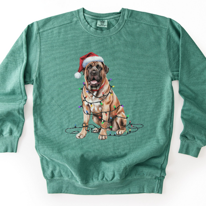 Mastiff Christmas Lights Sweatshirt