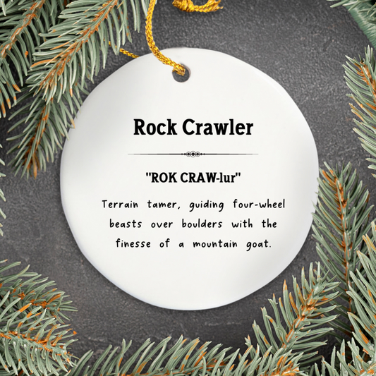 Rock Crawler Ornament, Off-Road Gift, 4x4 Ornament, Rock Crawler Gift, Off-Roading Decor, Rock Crawler Keepsake, Vehicle Ornament
