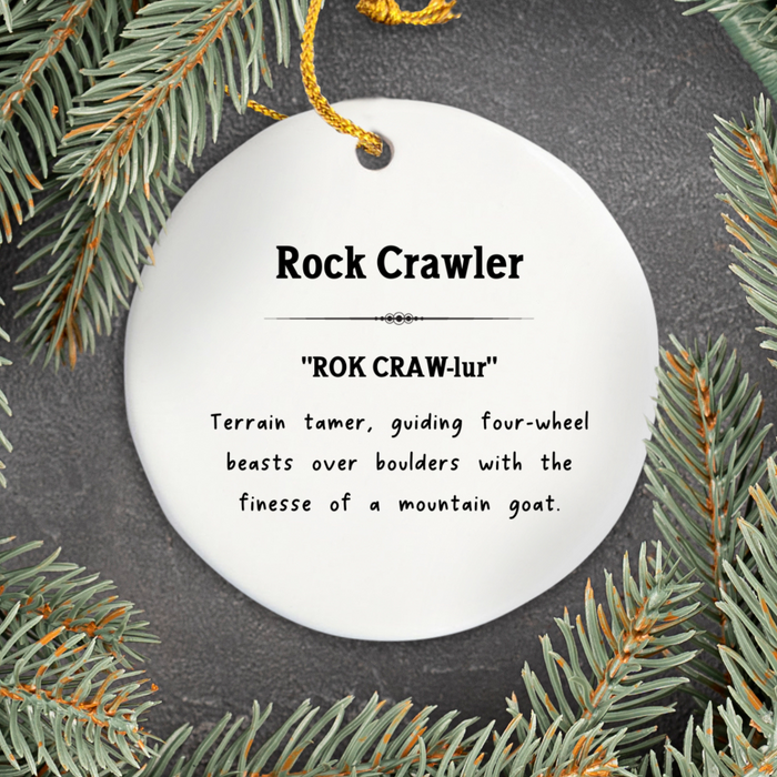 Rock Crawler Ornament, Off-Road Gift, 4x4 Ornament, Rock Crawler Gift, Off-Roading Decor, Rock Crawler Keepsake, Vehicle Ornament
