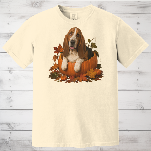 Basset Hound Pumpkin Shirt