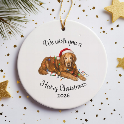 Personalized Dog Photo Christmas Ornament Custom Pet Holiday Keepsake Gift