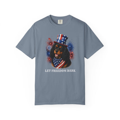 Black & Tan Cavalier King Charles Spaniel Patriotic Tee