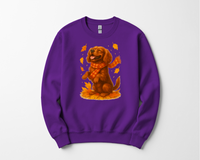 Load image into Gallery viewer, Cavalier King Charles Autumn Shirt, Cozy Spaniel Sweatshirt, Fall Dog Lover Top Gift, Cute Dog Pullover, Autumn Dog Apparel

