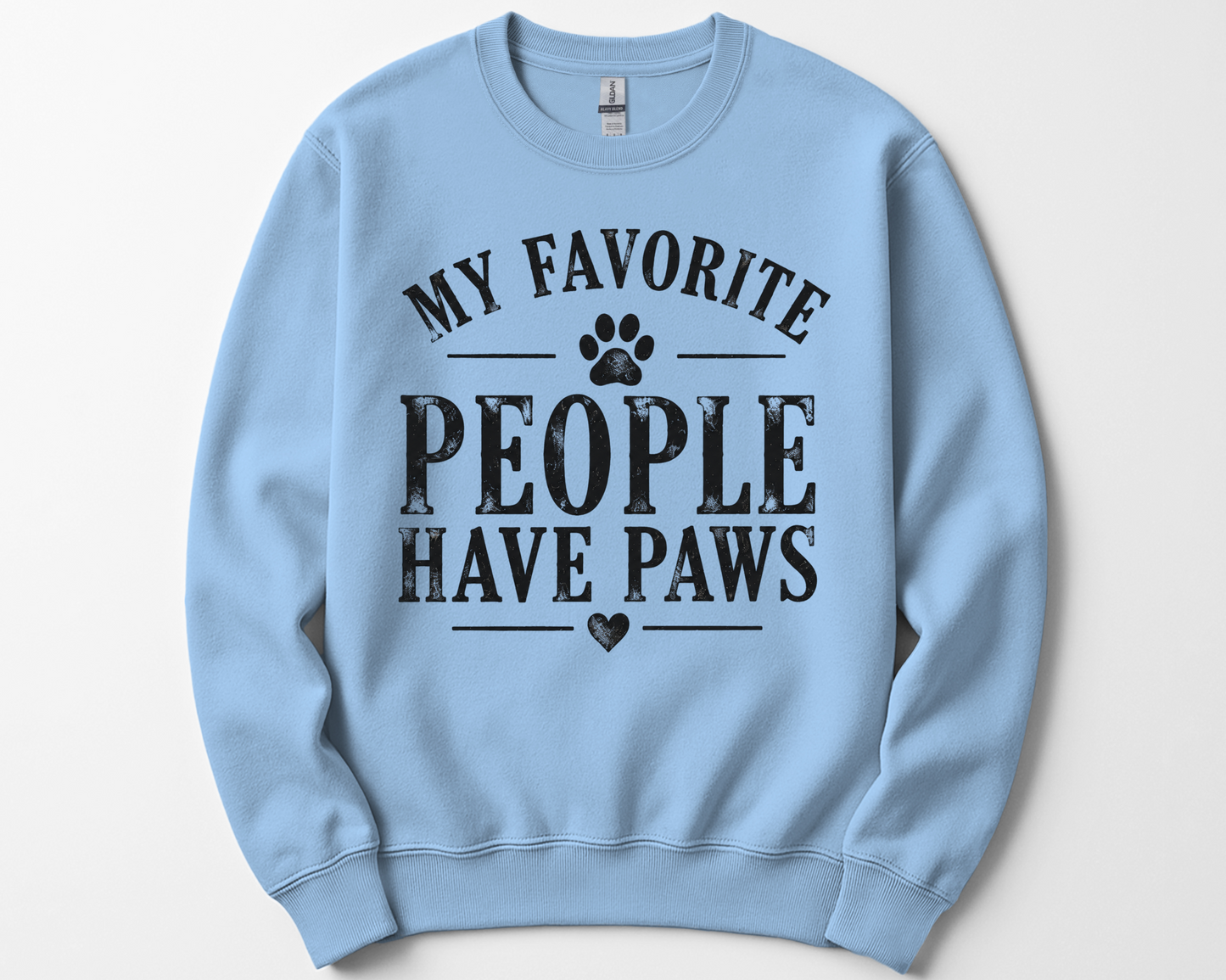 Personalized Dog Mom Sweatshirt, Custom Dog Names Sleeve, My Favorite People Have Paws Crewneck