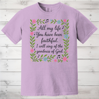 Load image into Gallery viewer, Floral Shirt for Women of Faith, Worship T-Shirt, Goodness of God Shirt
