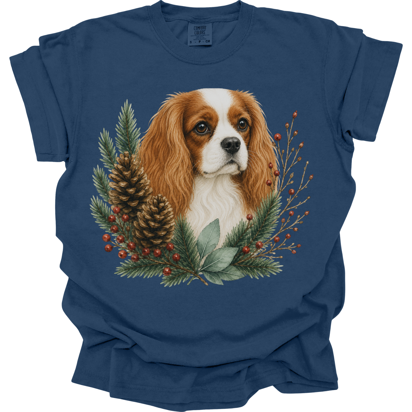 Blenheim Cavalier Christmas Shirt, Winter Dog Mom Gift, Cavalier King Charles Spaniel Tee
