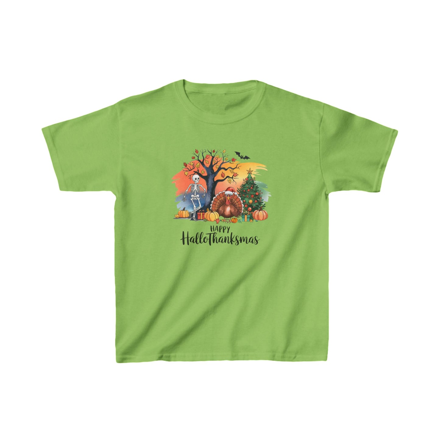 Happy Hallothanksmas Shirt, Funny Halloween Kids Shirt, Happy Halloween Thanksgiving Christmas Shirt, Holiday Season Shirt