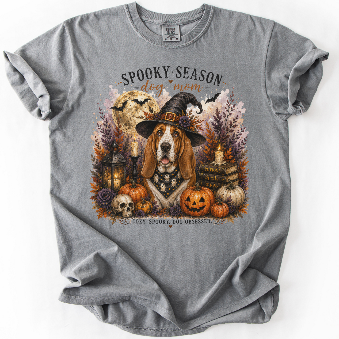 Basset Hound Spooky Season Dog Mom Halloween Shirt