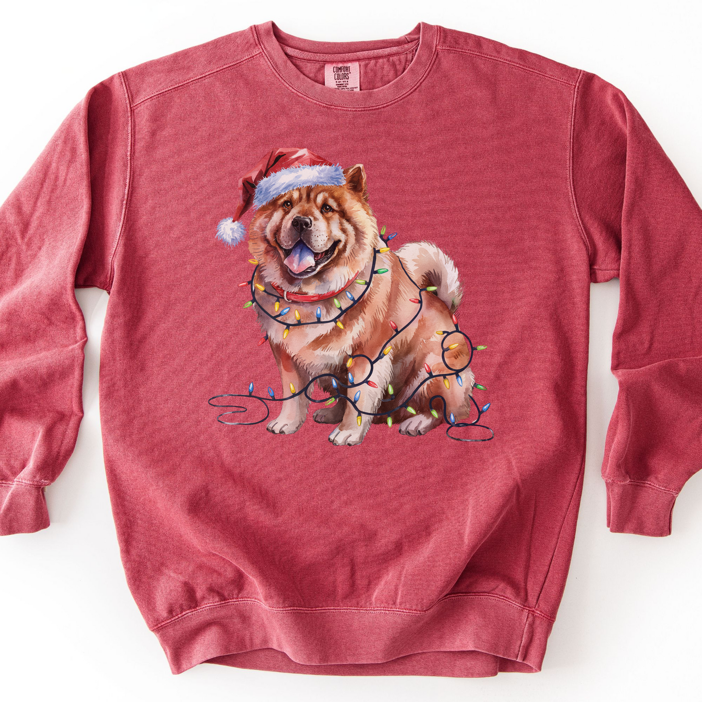 Chow Chow Christmas Lights Sweatshirt