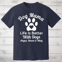 Load image into Gallery viewer, Personalized Life is Better With Dogs Shirt
