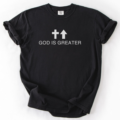 God Is Greater Shirt, Christian Faith Tee, Comfort Colors Bible Verse Shirt