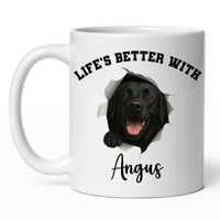 Load image into Gallery viewer, Personalized Life’s Better With My Dog Mug
