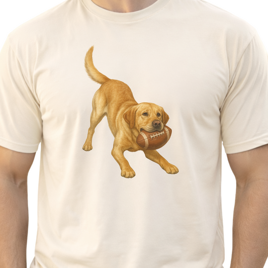 Yellow Lab Football Shirt