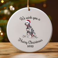 Load image into Gallery viewer, Christmas Dalmatian Ornament, Christmas Lights Dog Keepsake
