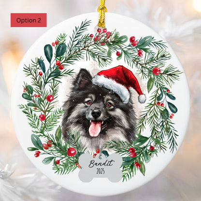 Personalized Keeshond Ornament