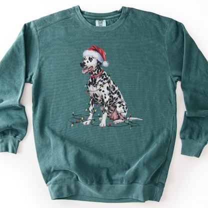Dalmatian Christmas Lights Sweatshirt