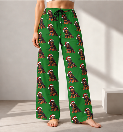 Black and Tan Cavalier Christmas Pajama Pants