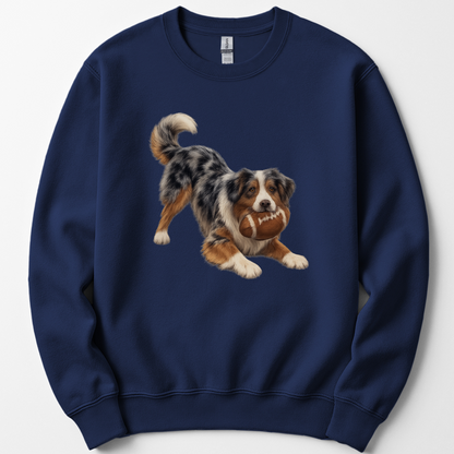 Australian Shepherd Football Sweatshirt