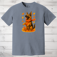 Load image into Gallery viewer, German Shepherd Autumn Shirt, Cozy Fall Dog Sweatshirt, Pet Lover Gift, Seasonal Canine Clothing, Dog Mom Apparel
