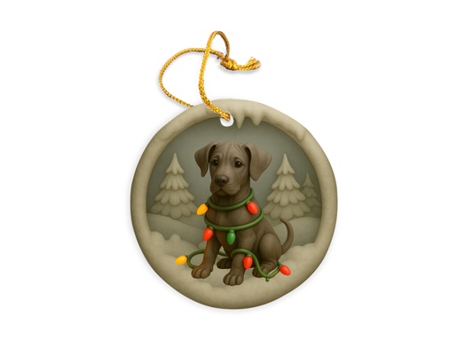 Personalized Great Dane Christmas 3D Clay-Style Dog Keepsake