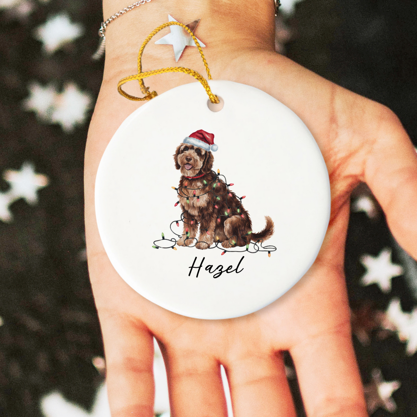 Portuguese Water Dog Ornament, Personalized Pet Keepsake