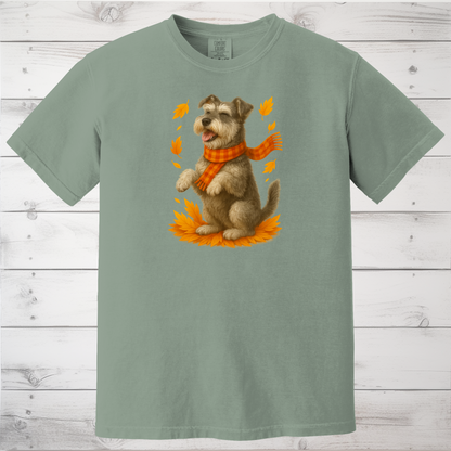 Miniature Schnauzer Autumn Sweatshirt, Cozy Fall Dog Sweater, Schnauzer Lover Apparel, Cute Autumn Dog Tee, Gift for Pet Lovers