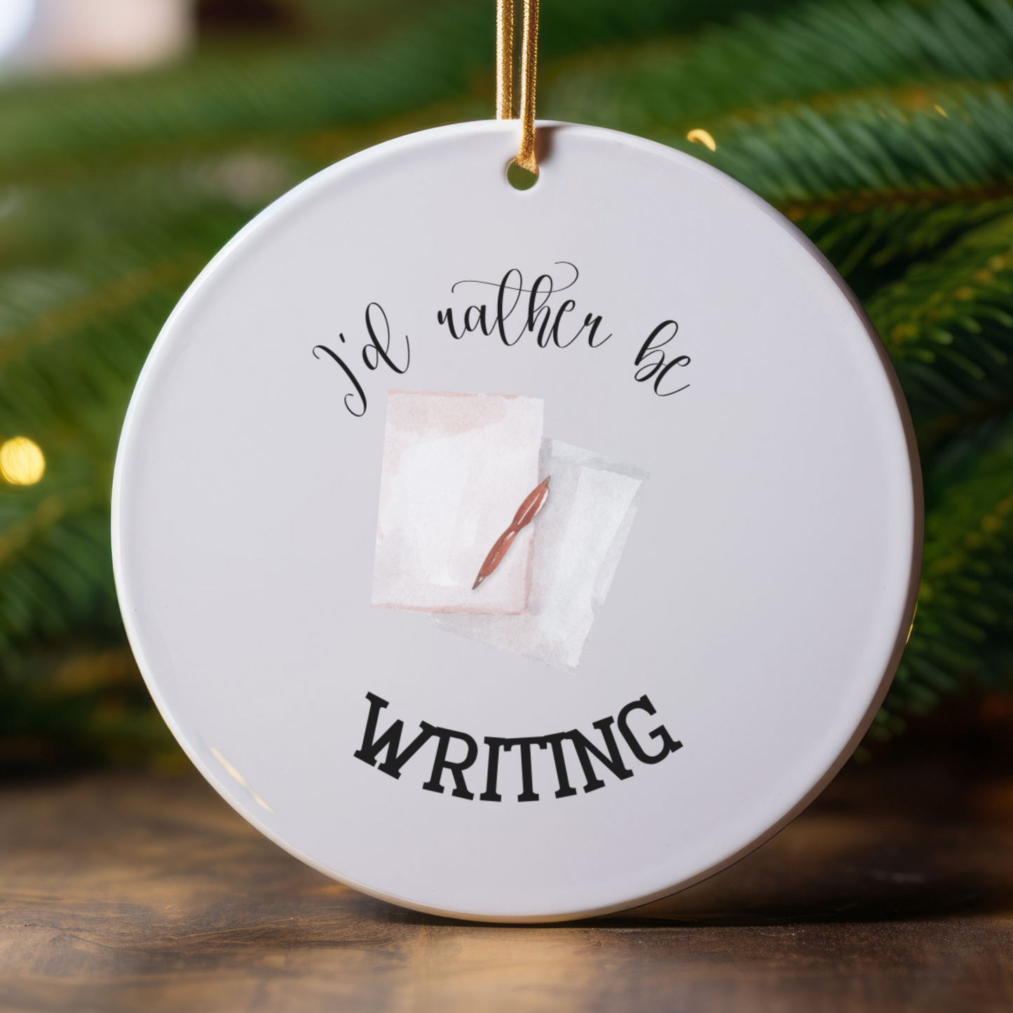 Writing Ornament