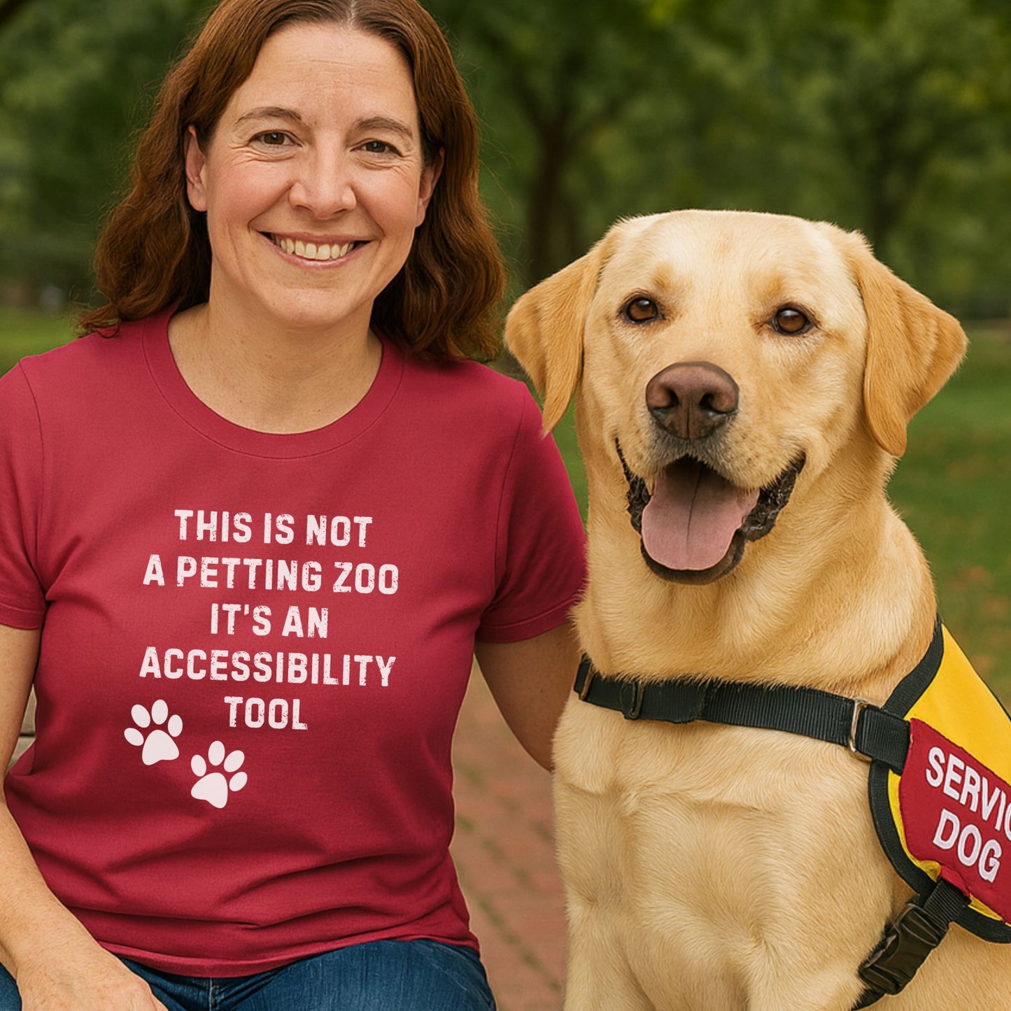 This Is Not a Petting Zoo, It’s an Accessibility Tool T-Shirt | Comfort Colors 1717 Service Dog Advocacy Tee