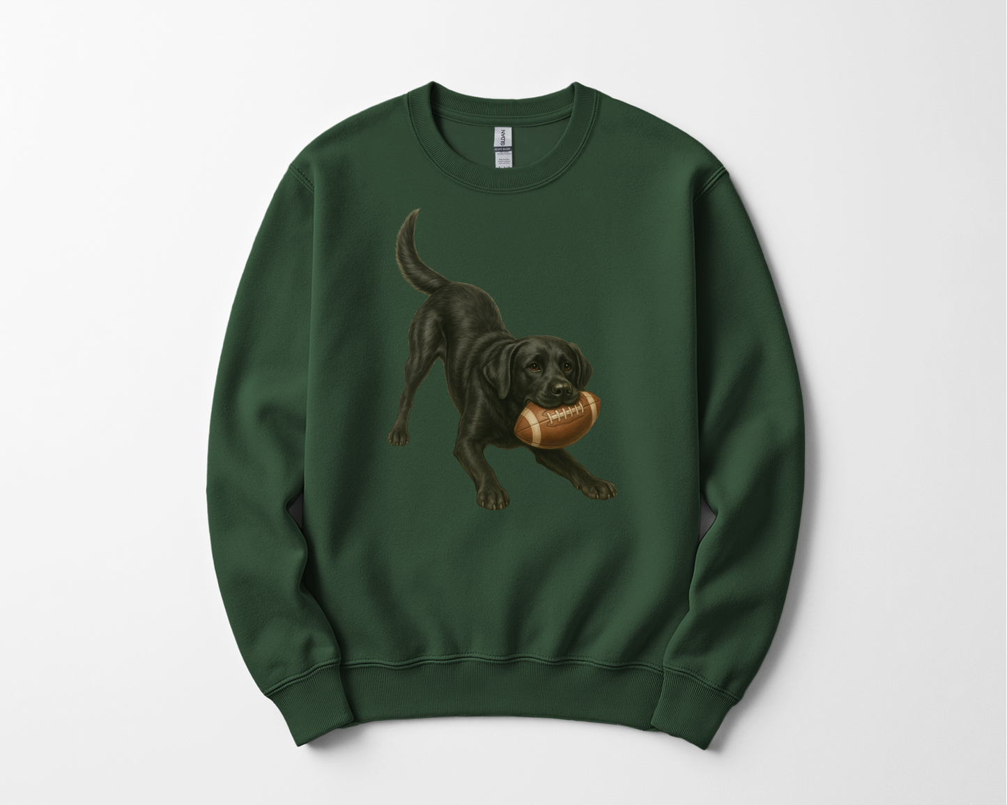 Black Lab Football Sweatshirt