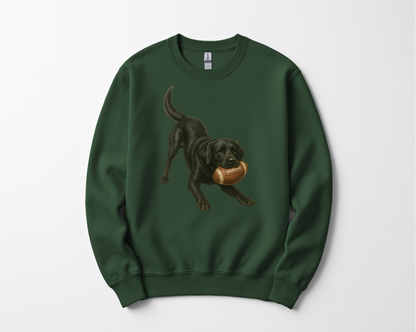 Black Lab Football Sweatshirt