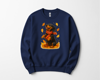 Load image into Gallery viewer, Dachshund Fall Shirt, Cute Dog Sweater, Autumn Dog Lovers Gift, Fall Sweatshirt with Dog, Cozy Fall Dog Shirt, Dog in Leaves, Gift For Dog Moms
