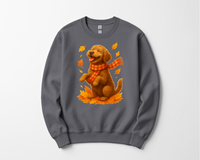 Load image into Gallery viewer, Portuguese Water Dog Autumn Shirt, Cozy Fall Dog Sweatshirt, Cute Brown Dog Lover Gift, Seasonal Apparel Pullover
