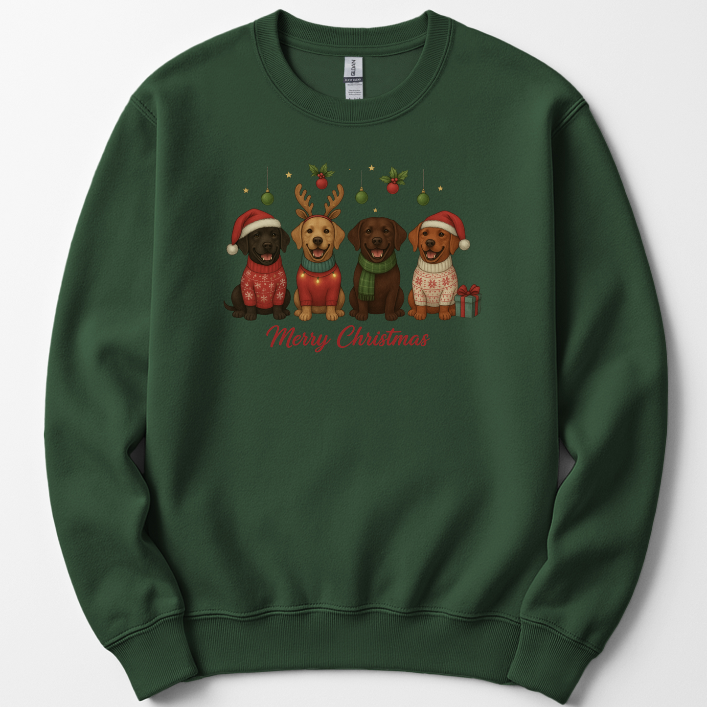 Merry Christmas Labrador Sweatshirt