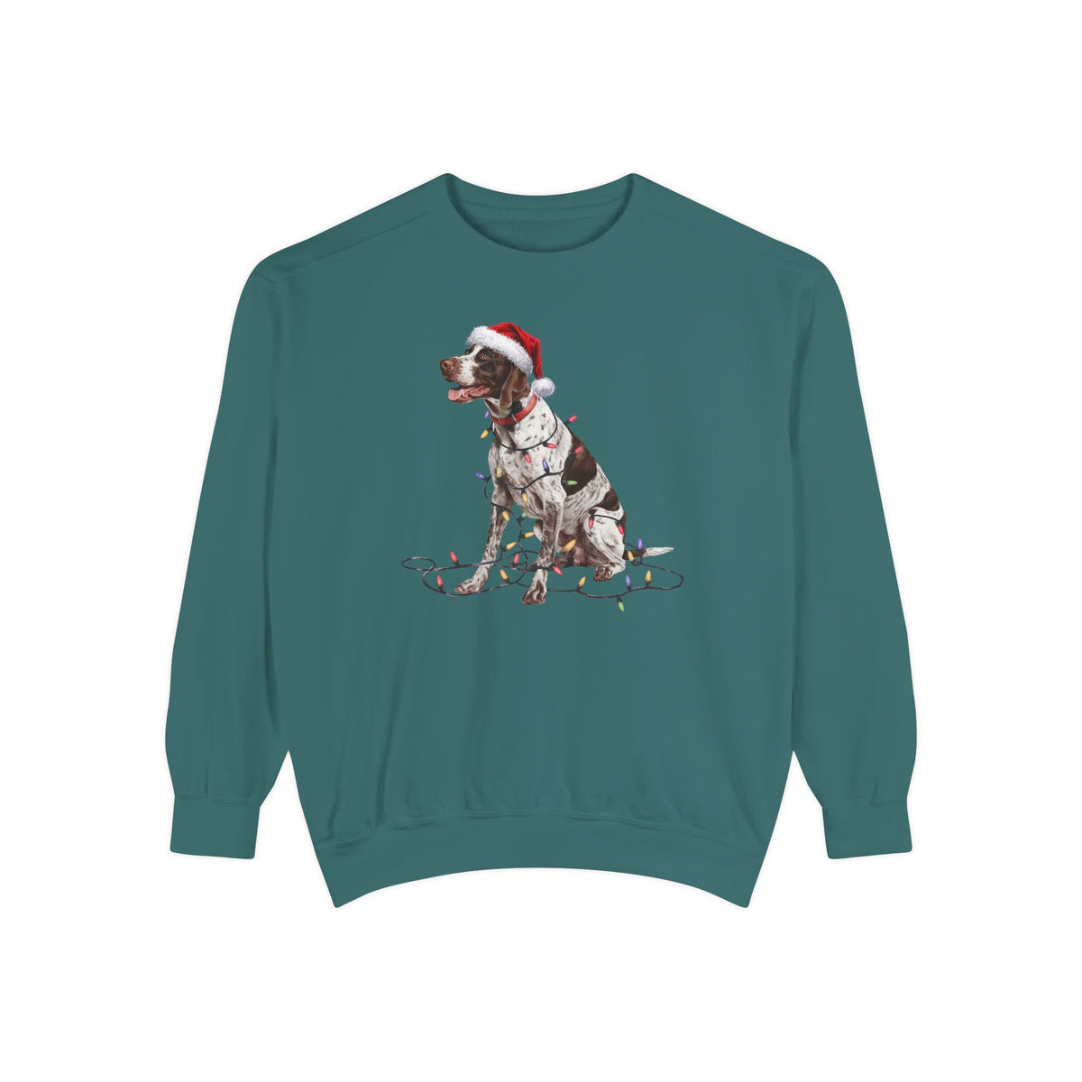 Christmas English Pointer Sweatshirt, Christmas Lights Dog