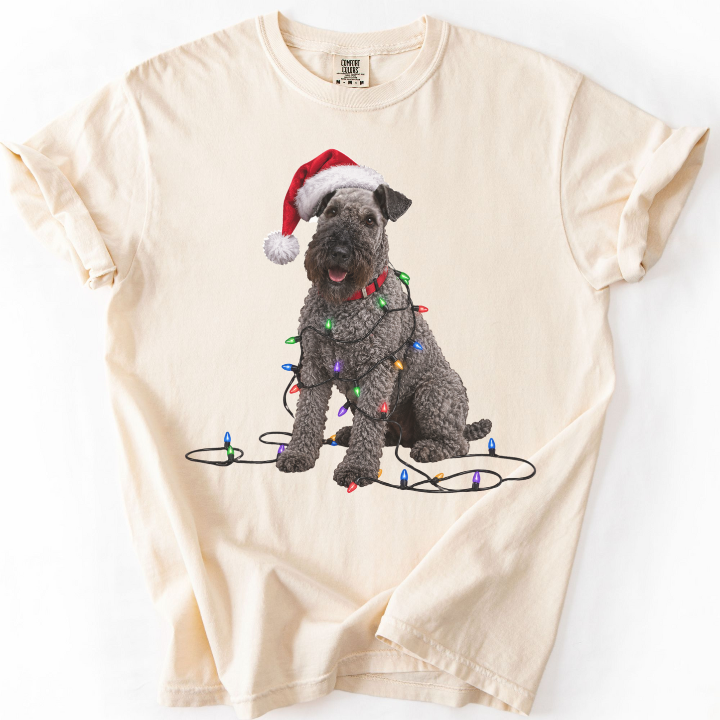 Kerry Blue Terrier Christmas Lights Shirt