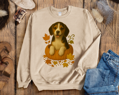 Beagle Dog in Pumpkin Fall T-Shirt