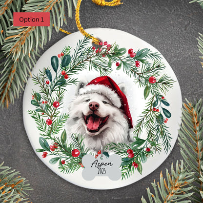 Personalized Samoyed Christmas Ornament
