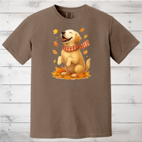 Load image into Gallery viewer, Yellow Labrador Shirt, Autumn Dog Sweatshirt, Labrador Lover Gift, Cozy Canine Apparel, Fall Clothing for Dog Moms
